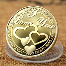(Golden) Lucky Coin Love Token: eigentijds metaalambacht, perfect Valentijnscadeau