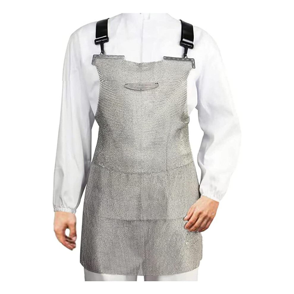 Cut Resistant Stainless Steel Chainmail Apron 316 Mesh Stab Proof Butcher Safety Apron 60X80cm 9351714727297