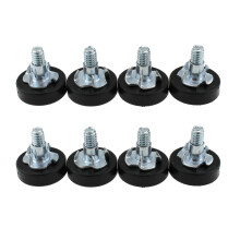 8PCS Furniture Leveling Feet 1/4 Inch Adjustable Levelers with T Nuts Anti‑Wobble Floor Protection