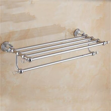Black Brass Bathroom Hardware Set with Wall Mounted Towel and Slipper Rack, Durable Waterproof Finish
