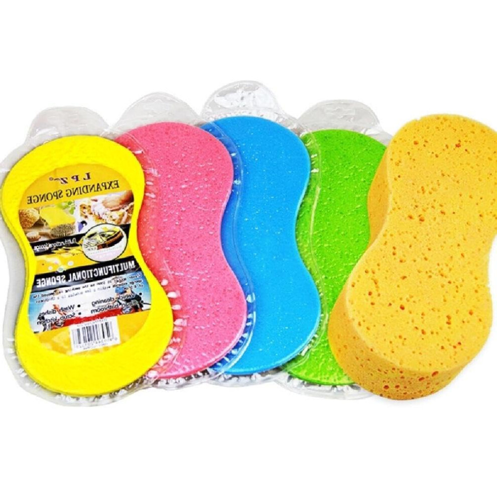 5Pcs Car Wash Sponge Pads Set Foam Scratch Surface Care For Car Detailing And Waxing 9351714624480