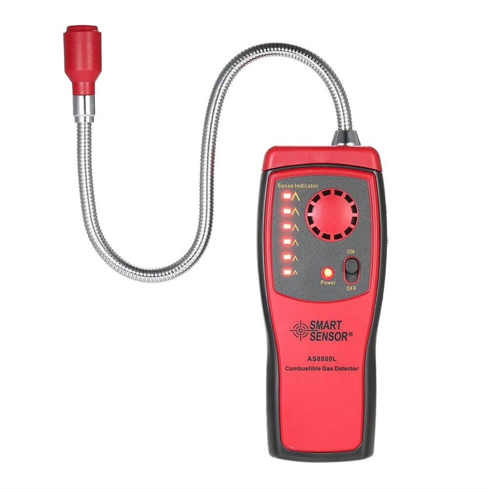 Combustible Gas Leak Detector With Audible Alarm, Fast Detection, Flexible Stainless Probe As8800l 9771547996859