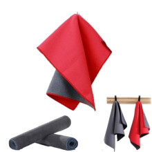 Super Absorbent Microfiber Car Drying Towel 30x40cm Red, Lint Scratch DualSided Fleece for Auto Detailing