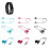 (charge2 Black 55cm) Compatible Wristband Charging Cable with Chip Protection 3