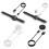 (White split) Huawei GT & Honor GS Watch Charger Cable 4
