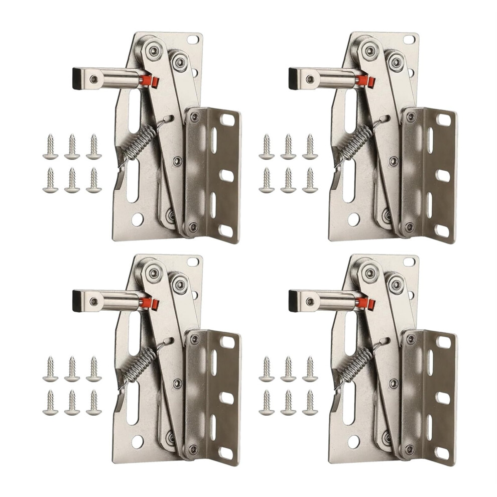 Soft Close Tip Out Tray Hinges 2 Pairs, Nickel Plated Spring Hinges 50 Opening For Kitchen Cabinet 9351714624763