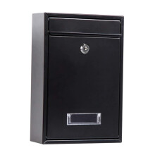 Wall Mounted Mailbox Large Capacity Metal Post Box Weather Resistant Secure Mailbox for Home Garden