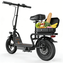 Cheevalry X12 Electric Scooter with Removable Seat and Luggage Basket, 48V 15Ah
