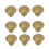 10pcs Round Cabinet Knobs for Kitchen and Dresser, Vintage Drawer Pulls Hardware Set 1