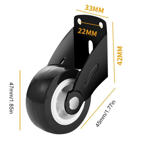 2 Inch Gate Wheel AntiSag Door Bottom Support Roller for Wooden Doors, Smooth Rolling and Easy Installation 1