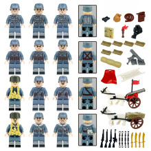 12 PCS Chinese Eighth Route Army Historical War Figures Building Blocks Set for Kids