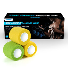 (3 volumes x, 5x450cm/roll) Zelfklevende elastische bandage sportbescherming