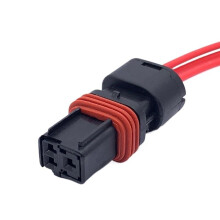 3 Pin Automotive Electrical Connector Waterproof Female Socket Plug with Cable for Car Lighting 1 Pc