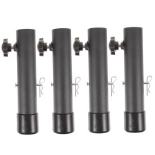Adjustable Table Leg Extenders Set of 4, Heavy Duty Steel Folding Table Risers with Adjustable Height Design