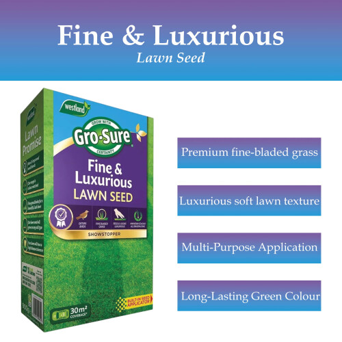 Westland Gro-Sure Fine & Luxurious Lawn Seed Box 30m² 1