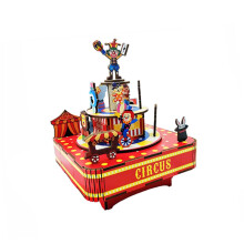 DIY 3D Wooden Music Box Kit, Handcrafted Mechanical Puzzle with Visible Gears, Gift Idea
