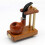 Wooden Tobacco Pipe Stand Holder Rack, Solid Wood Single Pipe Display with Stable Table Base 1