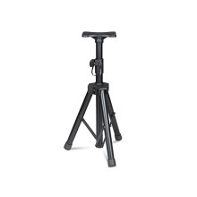 Adjustable Speaker Stand with Reinforced Steel Support and Stable Triangular Base for Studio Monitors (Color A)