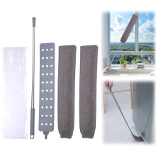 Under Appliance Cleaning Tool 2.5M Long Handle Retractable Dust Cleaner Brush for Under Fridge and Tight Spaces