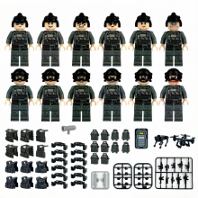 12 PCS Special Operations Mobile Brigade Building Blocks Action Figures Gift for Boys & Girls