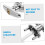 T Handle Garage Door Lock Kit with CrossShaped Bolt for Enhanced Security and Easy Replacement Installation 3