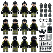 12 PCS Counter Terrorism Special Operations Combat Building Bricks & Blocks Action Figures for Kids