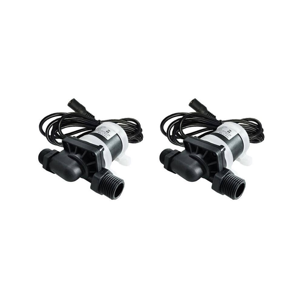 2X Dc6v-12V Brushless Water Pump 900L/H Silent 4 Points Threaded Solar Water Heater Shower Floor Heating Booster Pump 4711038099299