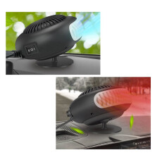 2X 12V 120W Bärbar Bilvärmare Defroster Avluftare Elvärmare Vindruta 360 Graders Rotation Värme Kylfläkt