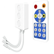 WS2812B 1903 Built-in Mic Music SP601E Bluetooth Controller with Dual Signal Output Ports for LED Module Pixel Strip Light Andriod iOS APP