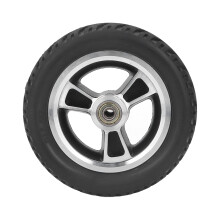 6 Inch Solid PU Wheelchair Replacement Wheels, Quiet Rolling Aluminum Alloy Hub for Pusher