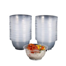 Disposable Plastic Bowls Thickened Food Grade Soup Bowls for Takeout and Catering
