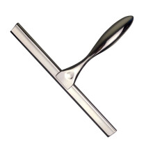 Shower Squeegee with Weighted Handle and Grade Rubber Blade for Streak Bathroom Glass Cleaning