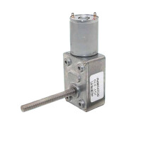 JGY370 24V DC Worm Gear Motor Torque SelfLocking Metal Gearbox Right Angle Design