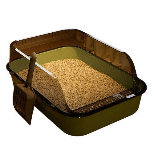 Extra Large Cats Litter Box With High-Mint Green extra large