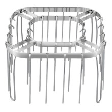 Hochwertiger Kebabständer aus rostfreiem 304-Stahl mit-Quadrat