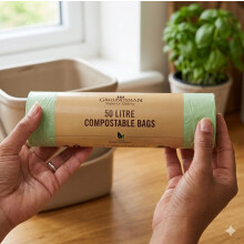 50L Compostable Food Waste Caddy Bags 10 Biodegradable