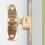 Türriegel - 90/180 Universal (Bohren/Klebemontage) Gold 1