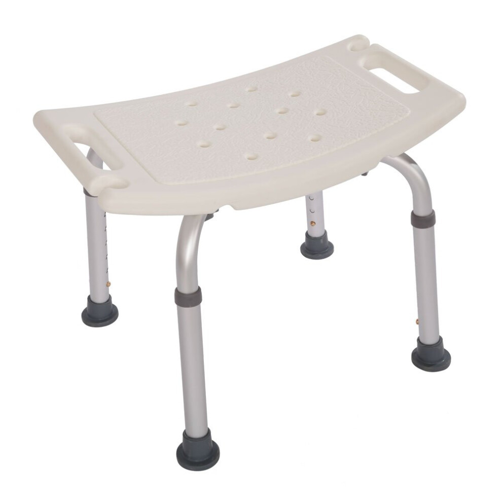 Adjustable Shower Chair for Elderly with 7Level Height, 450lbs Heavy Duty Support, NonSlip Seat and Backrest