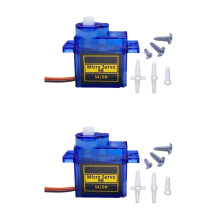 SG90 9g Micro Servo Motor with Smooth 360 Rotation and Plastic Gears for Arduino, RC Helicopter, Robotics (2Pack)