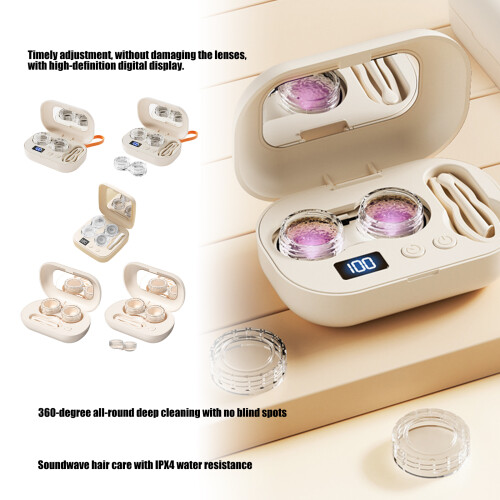 Functional Vibrating Contact Lenses Case With USB Charging-2 2