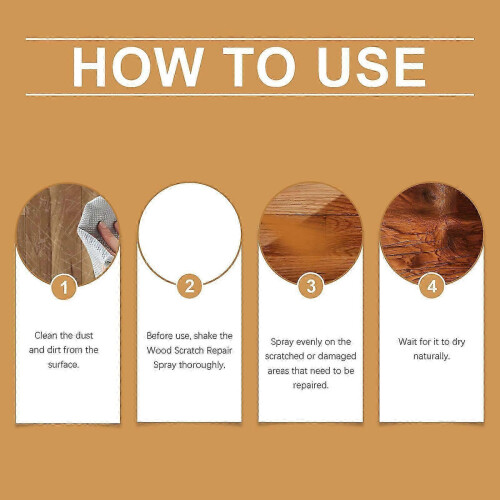 Wood Filler Floor Scratch Paint Repair Floor Scratch Remover Repair Spray Complementary Color Spray Cracks Gouges 2