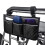Wheelchair Side Bag with Multiple Pockets, Waterproof Armrest Organizer for Mobility Aids Black 4