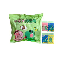 Cartoon Eraser Set Little Dinosaur Pack of 10 Cute Pencil Erasers for Kids with Residue Clean Finish