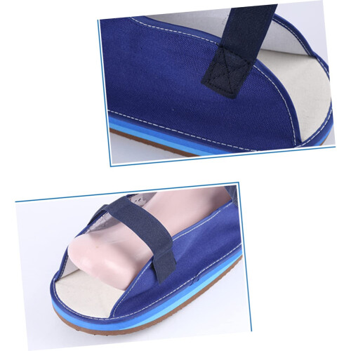 Walking Boot Cover Waterproof Cast Protector with Adjustable Comfortable Fit Unisex Blue Design 1