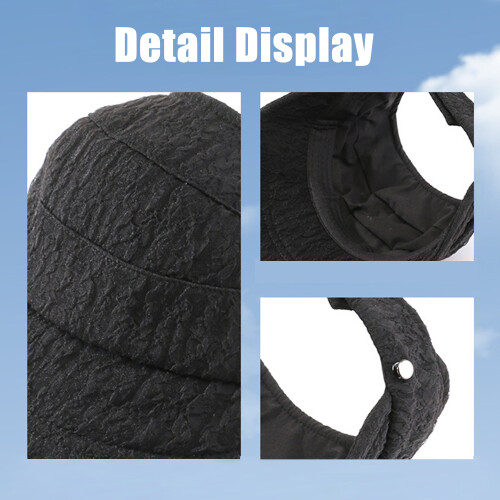 Tynd solhat / kasket til sommer Black 2