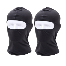 Gesichtshaube / Skimaske / Balaclava Motorradhaube Schwarz 2-pack M