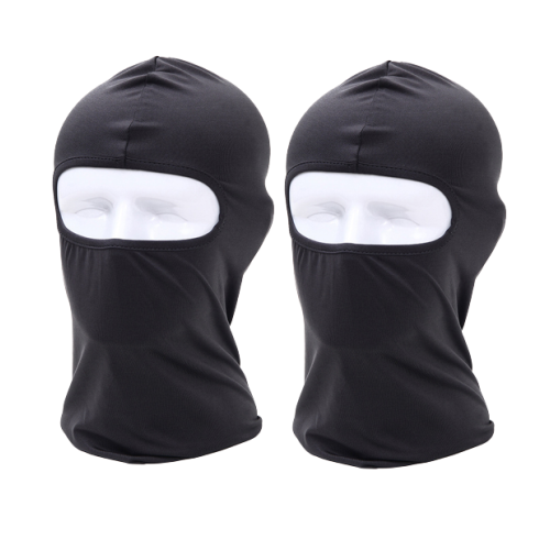 Balaklava / skidmask / MC-huva Svart 2-pack M