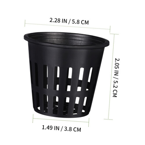 80pcs Hydroponic Net Pots with Slotted Mesh Design for Enhanced Root Aeration and Soilless Growing 2