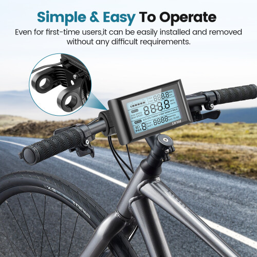 SW900 Electric Bike LCD Display Meter Bike Screen Control Panel 2