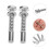 4pcs Spring Plunger Pin Latch Kit for Cages Windows and Screens, Secure Easy Push‑and‑Release Design 3